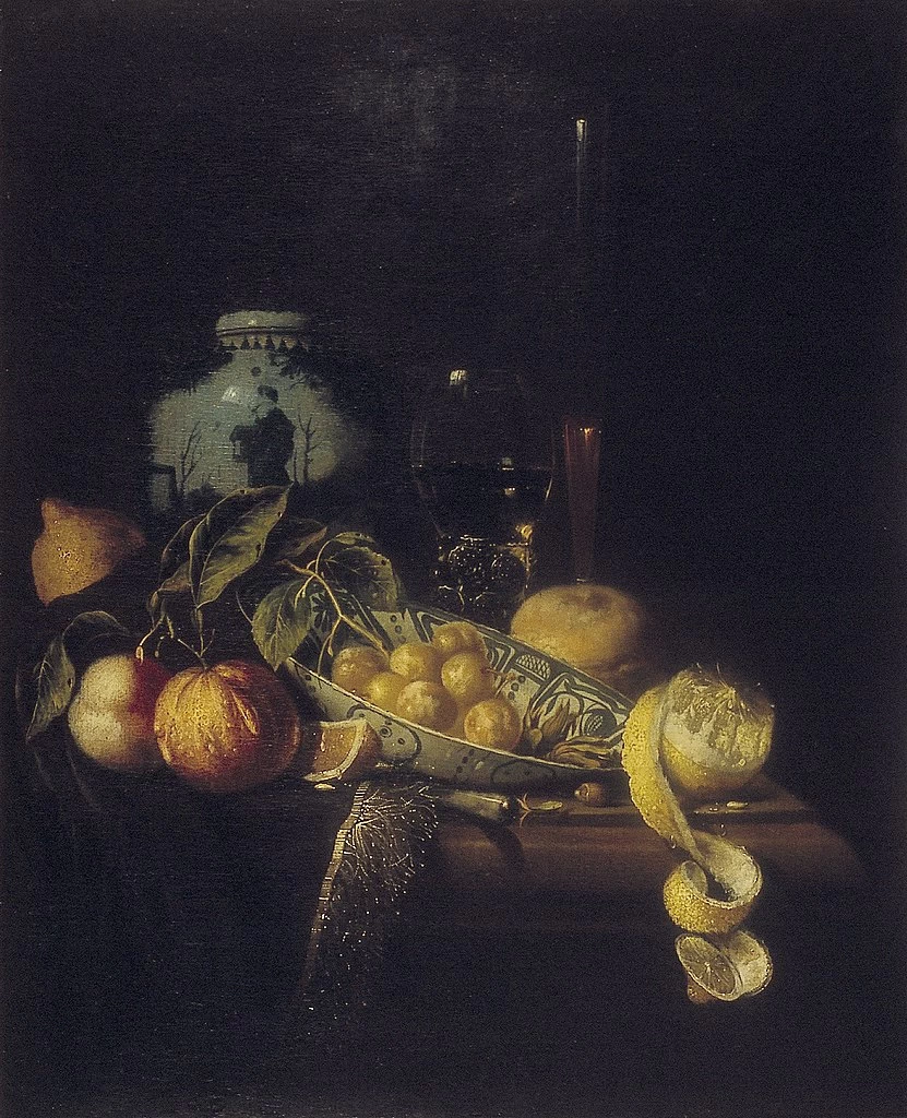 Narura morta con frutta e ciotola cinese - Cultural Heritage Agency of the Netherlands Art Collection